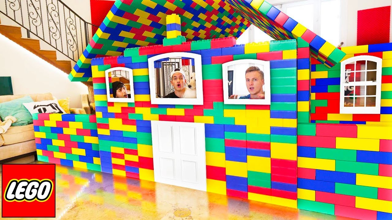 Building Giant Lego House Bad Idea With Moosecraft Youtube