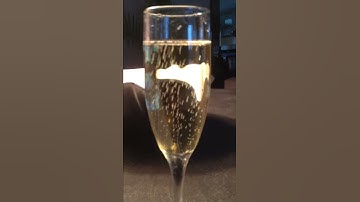 Champagne bubbles in a flute