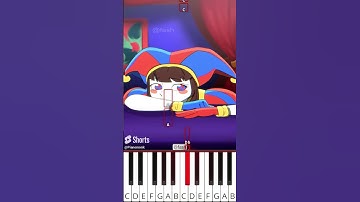 Pomni x Gummigoo (@fash) The Amazing Digital Circus Animation - Octave Piano Tutorial