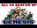 All 40 beatem up sega mega drivegenesis