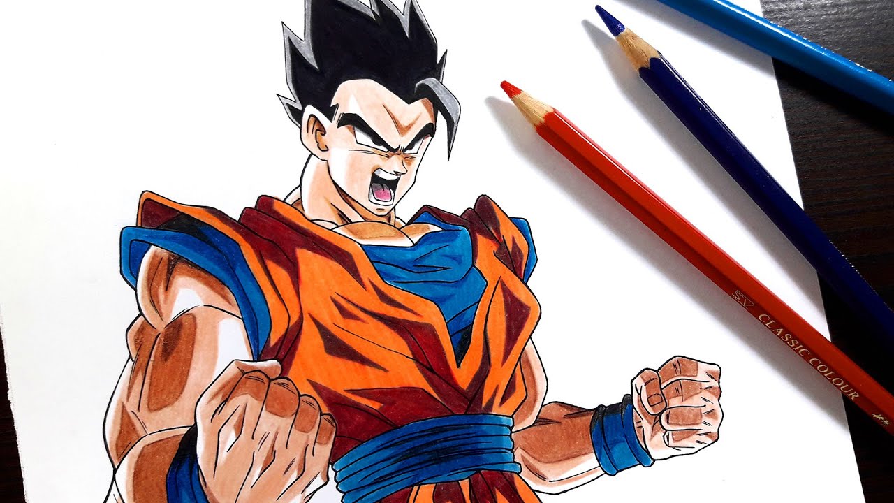 Gohan para dibujar a color