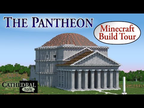 THSchutt's Pantheon (2021) Minecraft Temple (1:1 scale) Build Tour