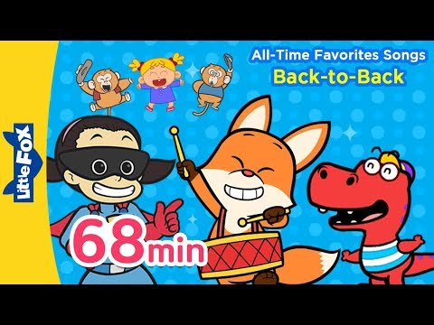 All-Time Favorites Songs Back-to-Back | Little Fox | Animated Songs for Kids