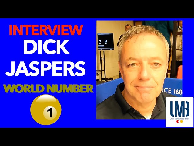DICK JASPERS INTERVIEW  World NUMBER 1 -BILLARD  3C 3 BANDES