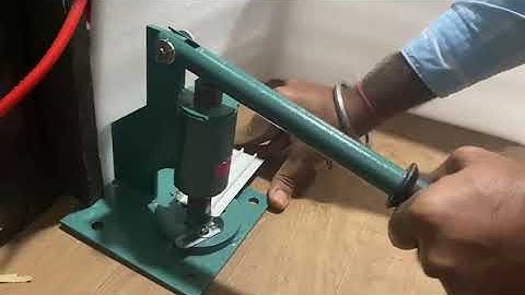 Manual UPVC Interlock Punching Machine