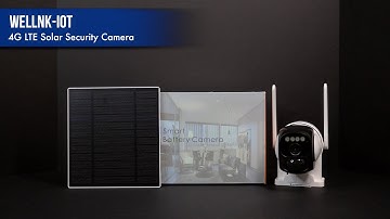 WELLNKIOT - 4G LTE Non-WiFi Cellular Security Camera BW4-plus with Solar Panel