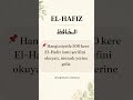 #elhafiz #esmaülhusna #zikir #manevihuzur #duaniyeti