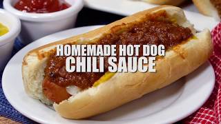 How to make: Homemade Hot Dog Chili Sauce