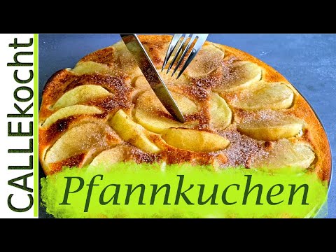 Omas Kirsch Pfannkuchen selber backen. Ein einfaches Rezept ohne Salto. 