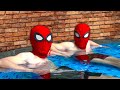 SPIDER-MAN In Real Life | Swimming, Parkour and Fighting Bad Guys | Một ngày của hai Người Nhện