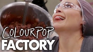 Making Eyeshadow at ColourPop HQ! (Beauty Trippin)