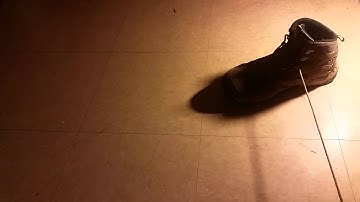 Size 10 Hiking boot tilted slightly (45° angle)