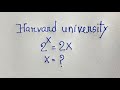 Only 5% Students Solve this maths olympiad question | Algebra Problem | 2^X =2X |