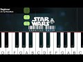 Beginner the imperial march  star wars  piano tutorial with finger numbers