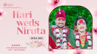 Niruta weds Hari | Wedding Highlight Video | Royal Photography
