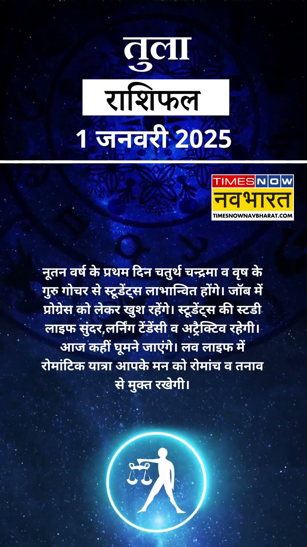 तुला राशि | Libra Rashi वालों के लिए कितना खास होगा 1 January का दिन? | Aaj Ka Rashifal | #shorts