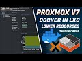 Docker in Proxmox V7 LXC with Turnkey Core - Lower Resources by 80% Compared to VMs