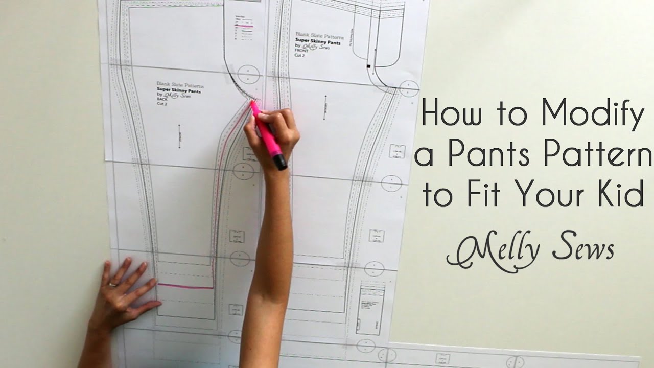 How to Fit a Pants Pattern for Kids - YouTube