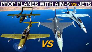Could Sidewinder-Equipped Propeller Aircraft Compete In Dogfights In The Jet Age? | DCS
Can a propeller aircraft armed with AIM-9 Sidewinder missiles defeat modern fighter jets in a dogfight? In this DCS World simulation, we put the A-29B Super Tucano and OV-10 Bronco against the F-16C Viper and F/A-18C Hornet to find out.
Based on a viewer request, we test how well these turboprop aircraft can compete against high-performance jet fighters in within-visual-range (WVR) air combat. Using realistic DCS World scenarios, we examine whether agility, low-speed handling, and infrared missiles are enough to overcome the speed and power of modern combat aircraft.
If you enjoy DCS World, military aviation, air combat analysis, and realistic dogfight simulations, be sure to like, subscribe, and leave your ideas for future matchups in the comments.
DONATE/SUPPORT GRIM REAPERS
PATREON monthly donations: https://www.patreon.com/GrimReapers
PAYPAL one-off donations: https://www.paypal.me/GrimReapersDonation
MERCH 1 : https://teespring.com/stores/grim-reapers-merchandise
MERCH 2 : https://grimreapers2.myspreadshop.co.uk/
0:00 Intro
2:08 Extension Test (giggity)
4:57 1 vs 1 Dogfights (Jets get AIM-9X)
16:13 1 vs 1 Dogfights (Jets get AIM-9M)
26:50 2 vs 2 Dogfights (Jets get AIM-9M)
GRIM REAPERS YOUTUBE CHANNELS
Grim Reapers 1 - DCS & Sea Power: https://www.youtube.com/channel/UCZuXjkFY00p1ga3UyCBbR2w
Grim Reapers 2 - WWII naval battles: https://www.youtube.com/channel/UCZzvHfFzIpMrvgAbgZDUX9A
Grim Reapers 3 - Full DCS missions https://www.youtube.com/channel/UCg7C1fVGdxz3VSz1-zxWcBQ
SOCIAL MEDIA
WEBSITE: https://grimreapers.net/
STREAM(Cap): https://www.twitch.tv/grimreaperscap
FACEBOOK: https://www.facebook.com/GrimReapersGroup/
TWITTER: https://twitter.com/GrimReapers_
DISCORD: https://discord.gg/cATmE3d
THANK YOU TO: Mission Makers, Admin, Staff, Helpers, Donators & Viewers(without which, this could not happen)
#DCS #DCSWorld #Dogfight #AIM9Sidewinder #SuperTucano #OV10Bronco #F16 #FA18 #PropPlane #JetFighter #AirCombat #FlightSimulator #MilitaryAviation #WVR #MissileCombat #PropVsJet Could Sidewinder-Equipped Propeller Aircraft Compete In Dogfights In The Jet Age? | DCS
