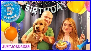 Surprise Puppy Dog Party For Logan! / JustJordan33