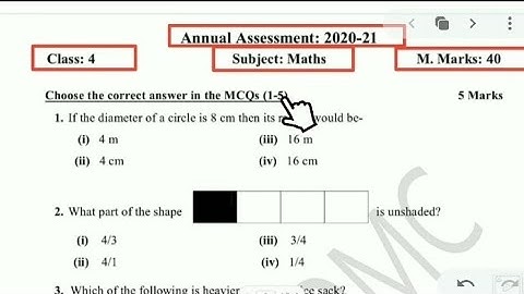 ndmc final paper || class 4th paper || english medium