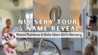 2023 NURSERY TOUR & NAME REVEAL | NEUTRAL NURSERY | BOHO GLAM | MUTED RAINBOW | MARSH FOREVER