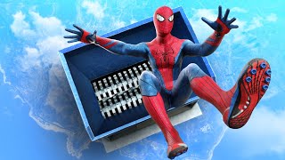 GTA 5 Spiderman • Funny and Crazy Jumps into Shredder!
