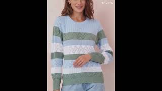 bright colours, colourful sweater for women screenshot 5