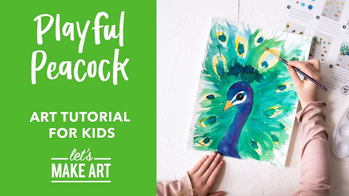 How to Paint a Peacock  | Children's Art Lesson by...