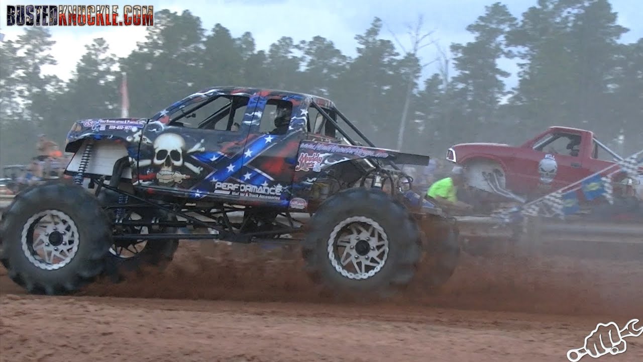 MEGA TRUCK RACING AT MUDDY JOES YouTube