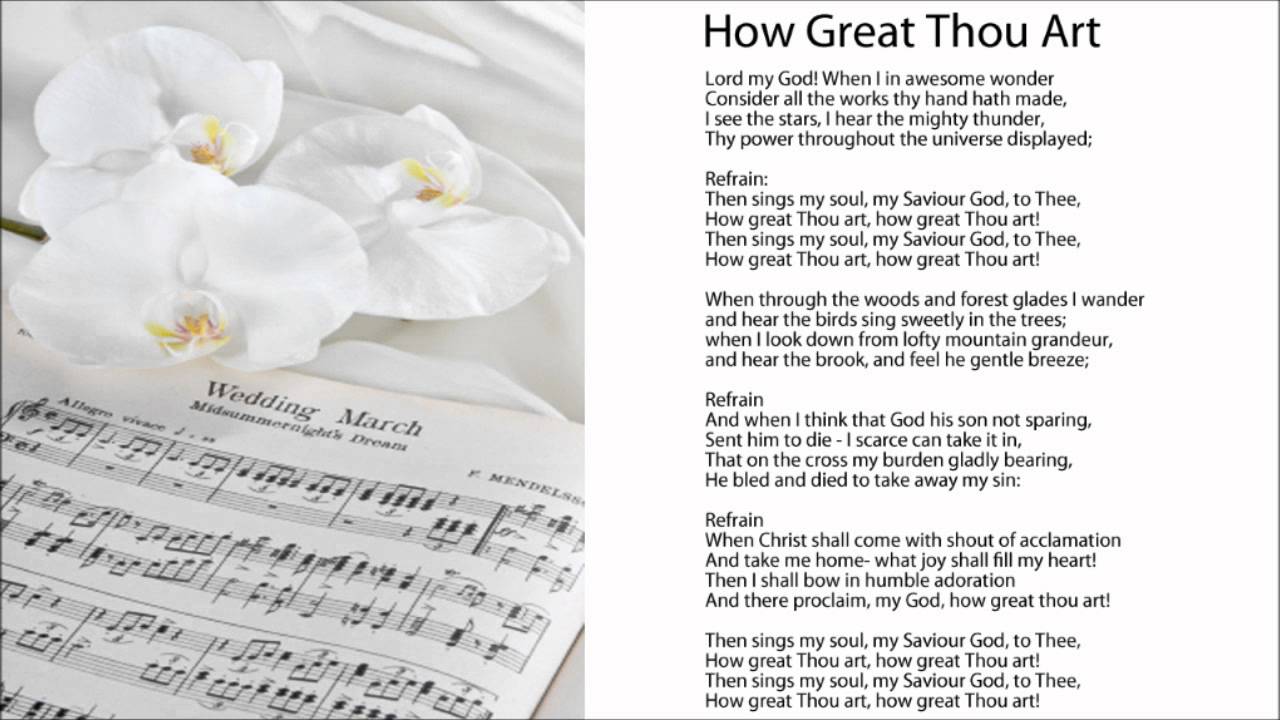 how great thou art lyrics