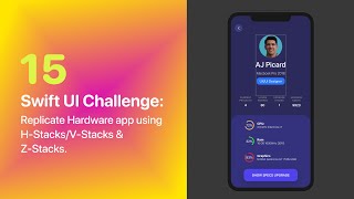 SwiftUI Dribbble Challenge 15: Replicating this hardware app concept using H-Stacks/V-Stacks/ZStacks screenshot 2
