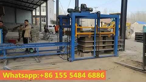 QT4-15 Automatic concrete hollow block production line,4/6/8inch chb brick making machine in Jamaica