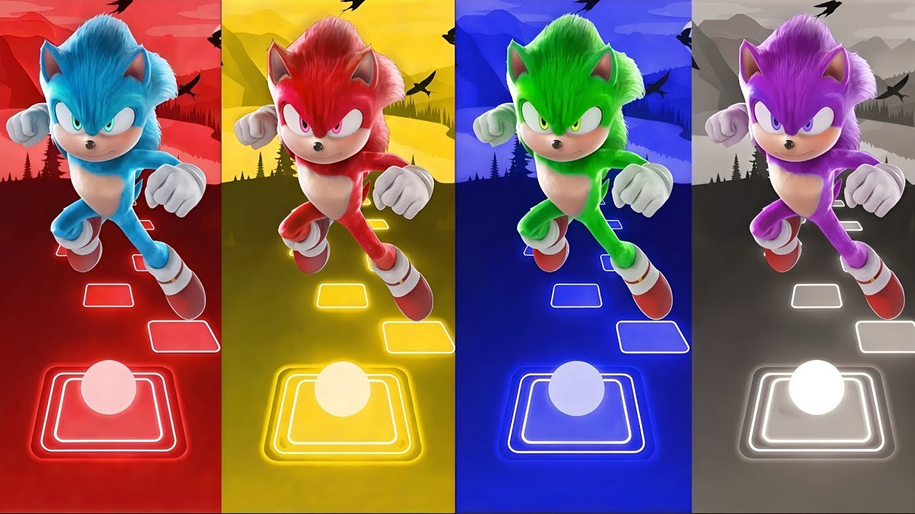 🔴 Sonic SUPER 😱OTHE HEDGEHOG 3 Tiles Hop 🎯 Cedm Rush 🟢