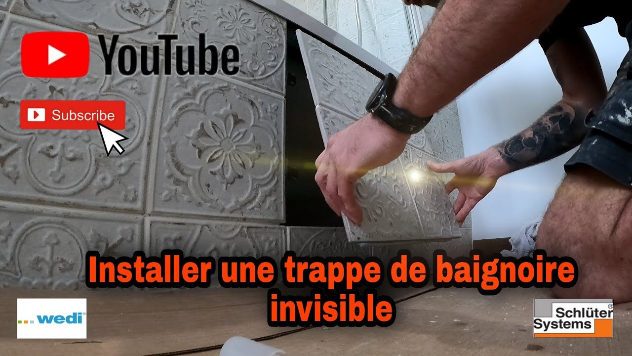 Installer une trappe de baignoire invisible