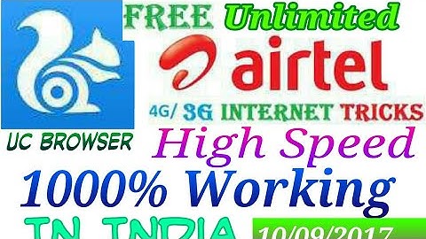 High Speed Uc Browser Unlimited Use Free Internet No Data Pack Needed With Proof 2017