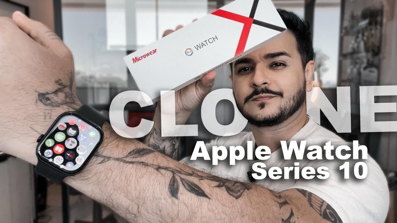 O melhor clone do Apple Watch Series 10 de 2025 com Chat GPT- Microwear W10 PRO - Vlog Ep_29