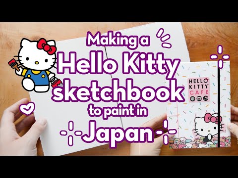 Making a sketchbook to paint in Japan ⭐️