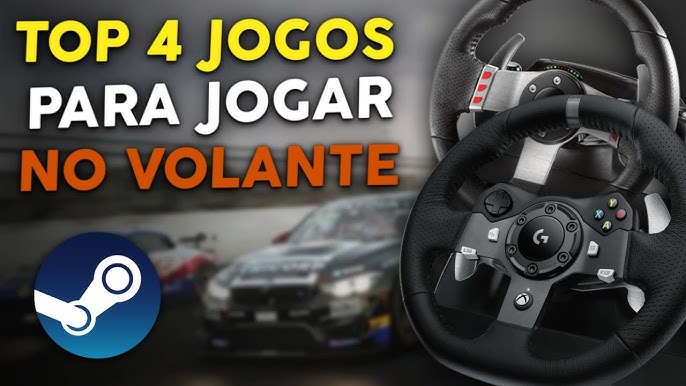 Os jogadores estão jogando jogos de corrida em um simulador de carro com  fundo de volante.