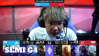 100 Thieves vs Cloud 9 - Game 4 | Semi Finals Playoffs S11 LCS Summer 2021 | 100 vs C9 G4
