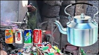 The Incredible Process of Making a Green Tea Kettle from Soda Can Recycling...