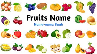Nama nama Buah | Nama nama Buah dalam Bahasa Inggris dan Indonesia #fruit #fruitsname
