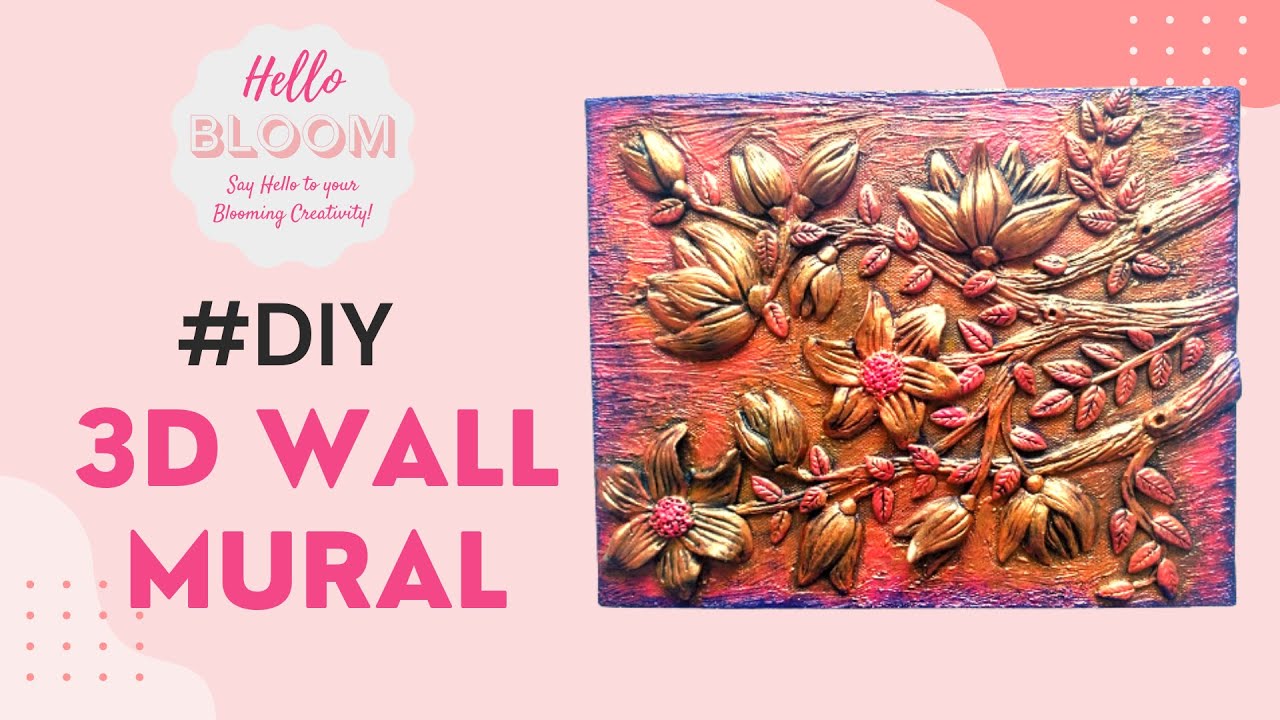 DIY Antique 3D Clay Mural Wall Art for a Stunning Decoration on Your Walls