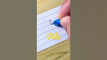 “Vida” Beautiful name in Cursive writing | Handwriting | Calligraphy | Lettering