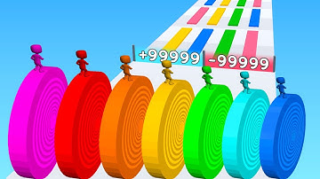 Satisfying Mobile Game 12345 Level Top TikTok Gameplay iOS,Android Layers Roll, Ball 2048... LAYEROL