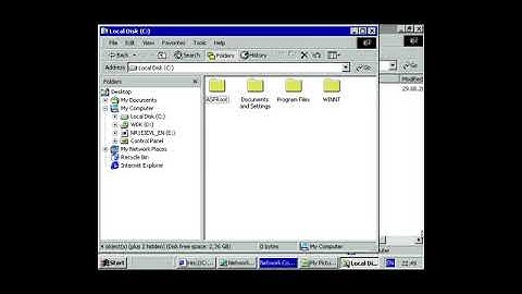 Windows 2000 test in VirtualBox - Screen Capture.