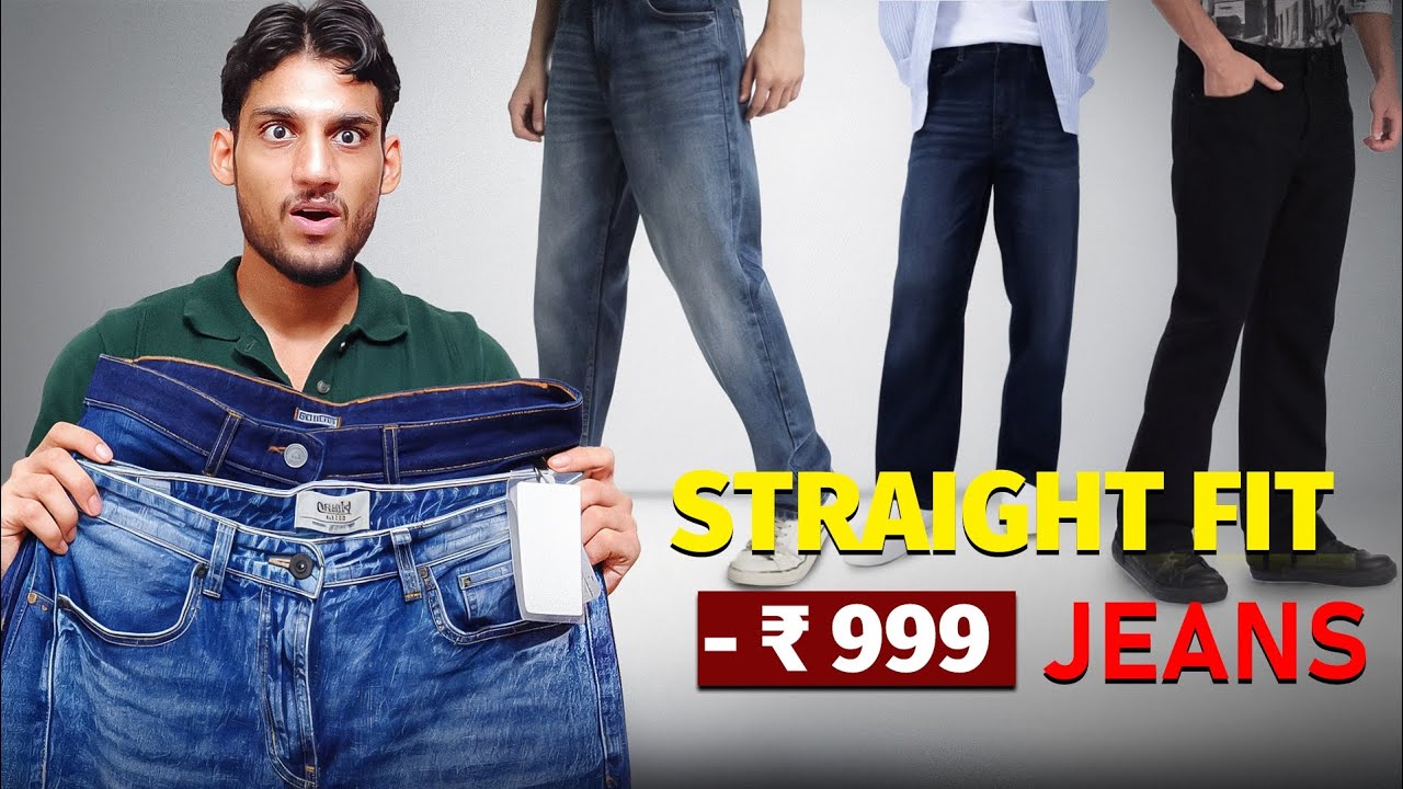 "Don’t Miss These Straight Fit Jeans 🔥 All Under ₹999! 