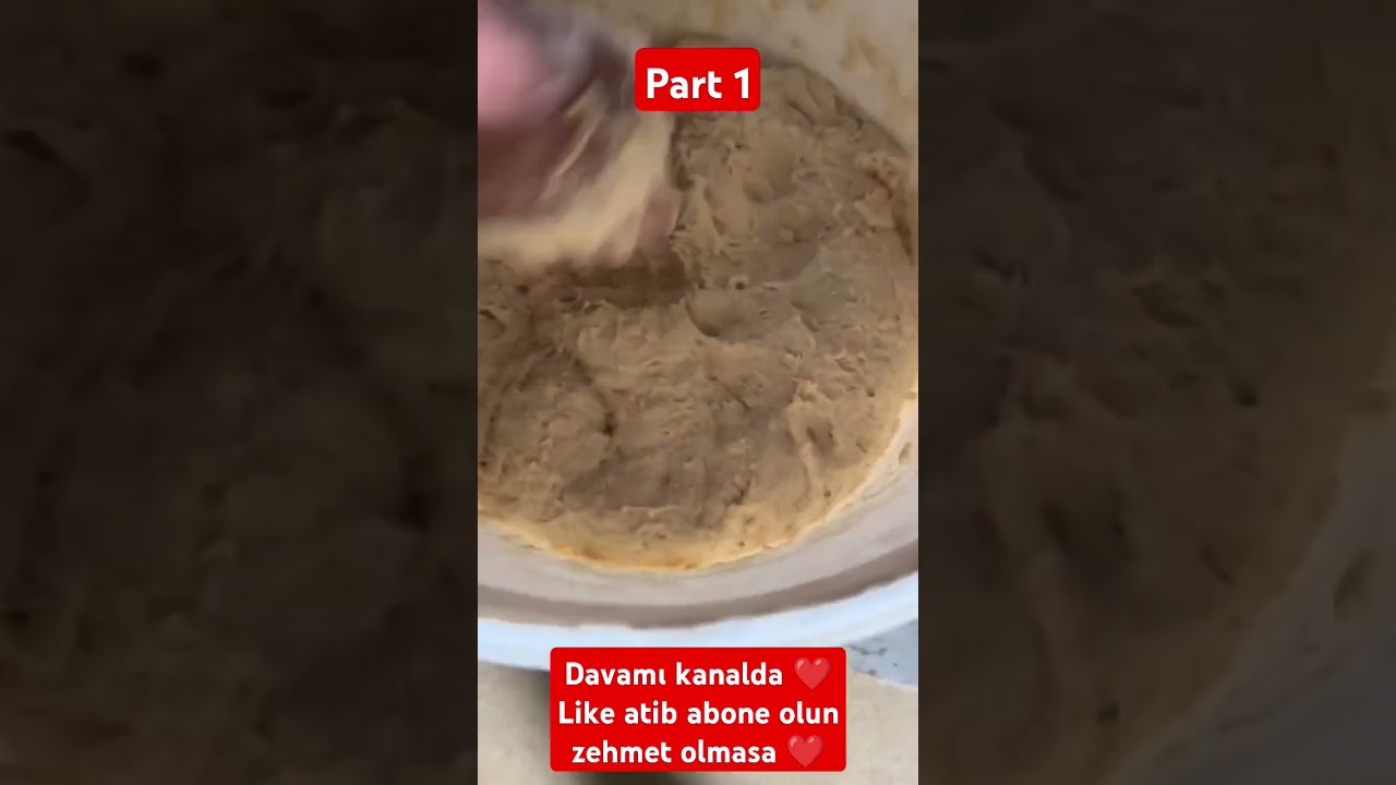 Əsgər yemeyi ❤️???????? Xəmir yoğurub çörek bişirmək (Part 1) | Necə alınıb dostlar ❓ #ekmek #çörek
