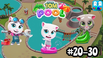Talking Tom Pool - Level 21 - 30 Walktrough Gameplay