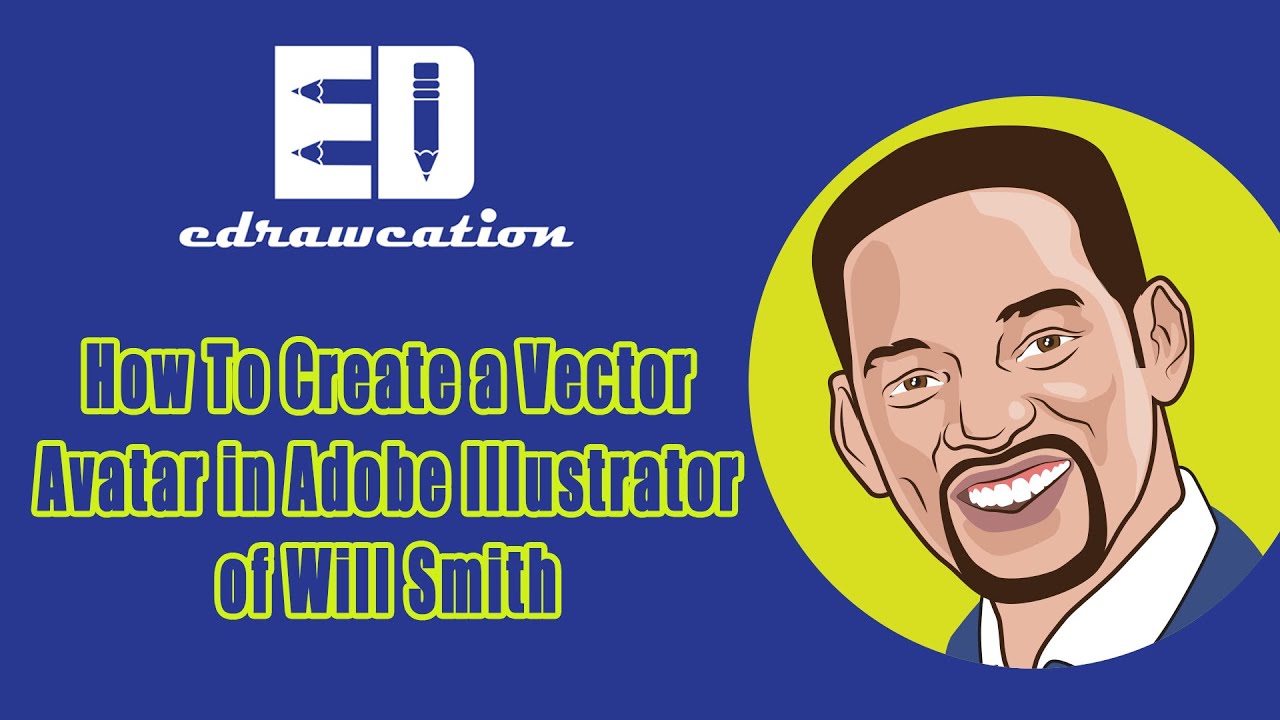 How To Create a Vector Avatar in Adobe Illustrator of Will Smith | Tutorial